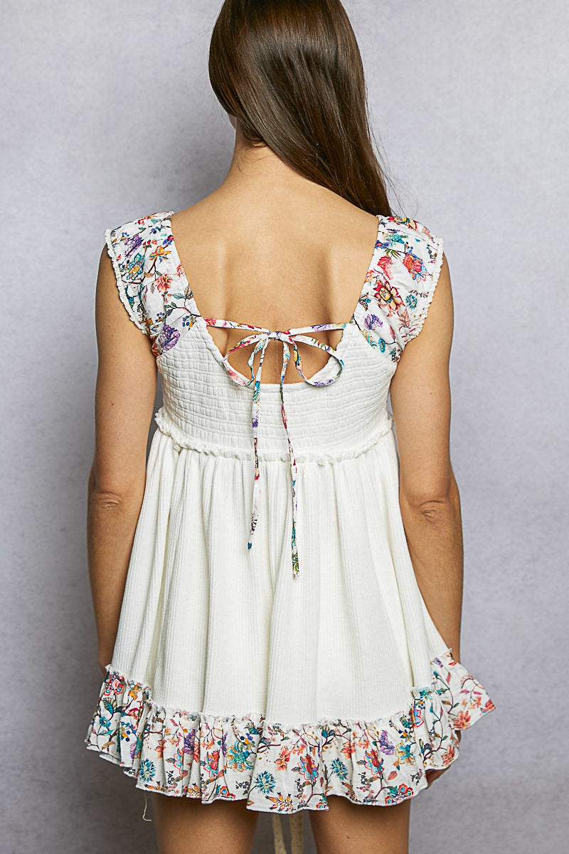 POL - Flowy Floral Summer Tank