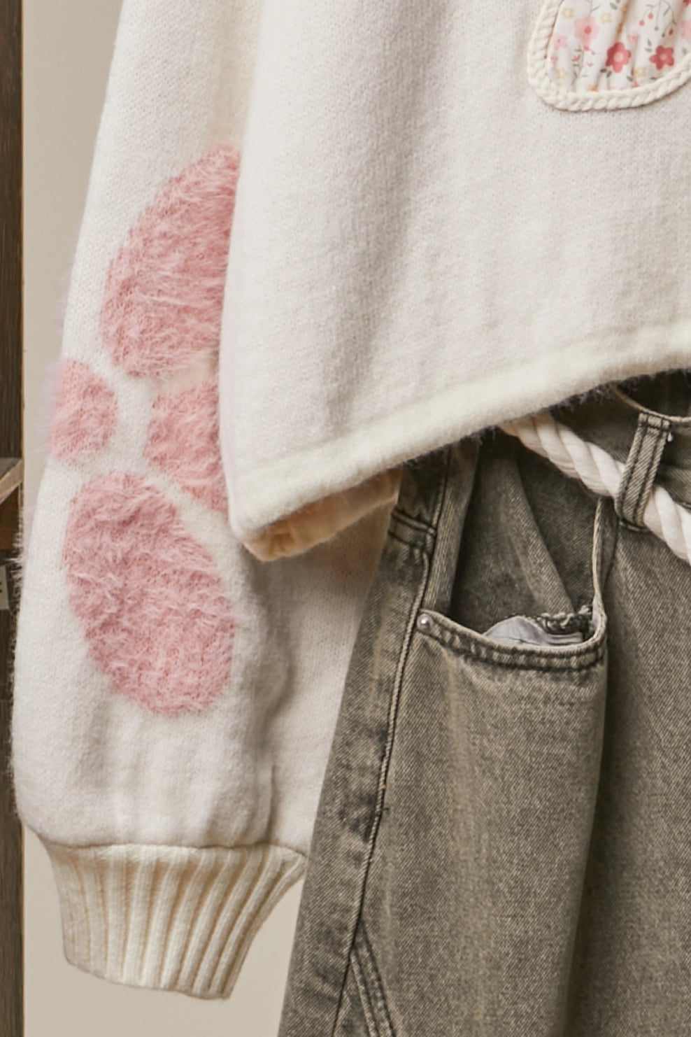 Flower Petal Hooded Sweater